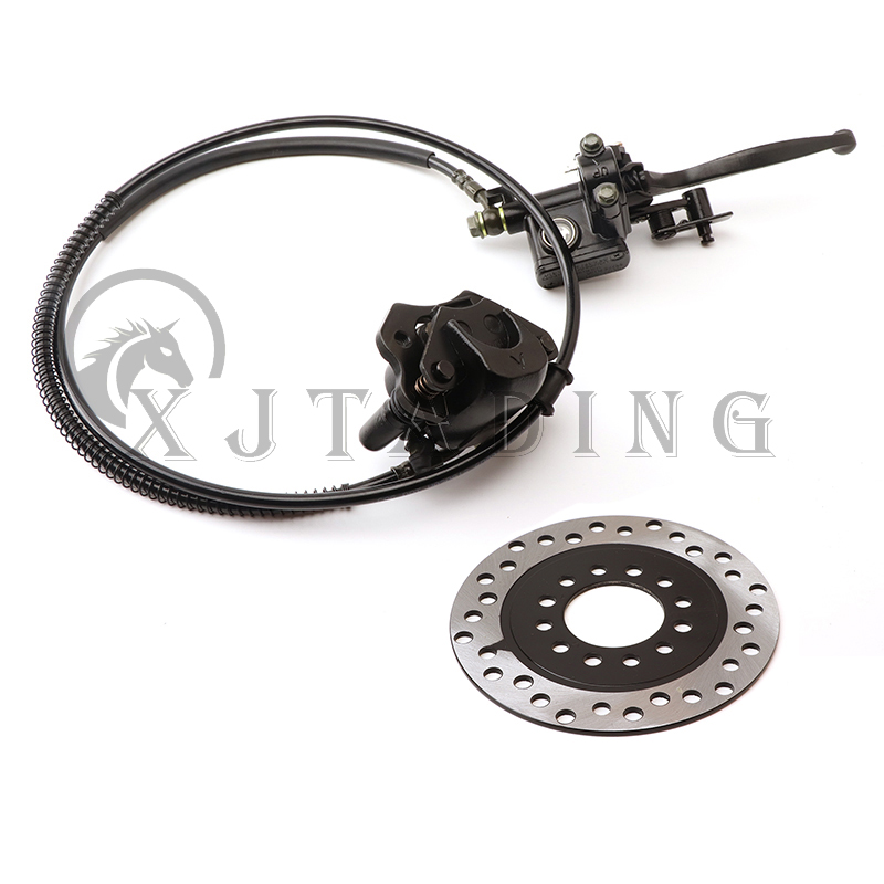 Hydraulische scheibenbremsanlage mit bremssattel, hauptbremszylinder und bremsscheibe für atv, go-kart, buggy und quad ( 50cc-250cc stück): Rot