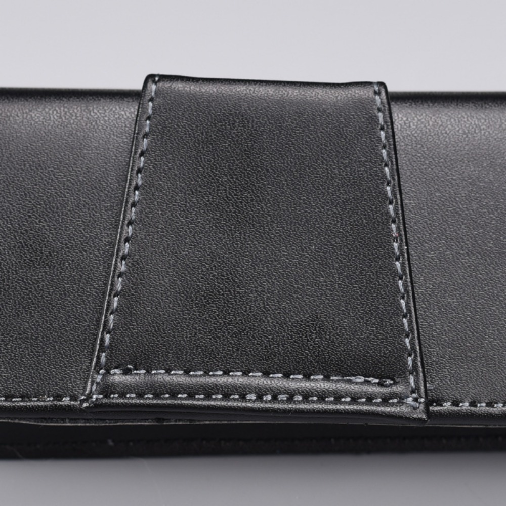 Luxe riem draagbare PU-brillenkoker heren draagbare lederen leesbril opbergdoos telefoontassen en gereedschapsdraagtassen