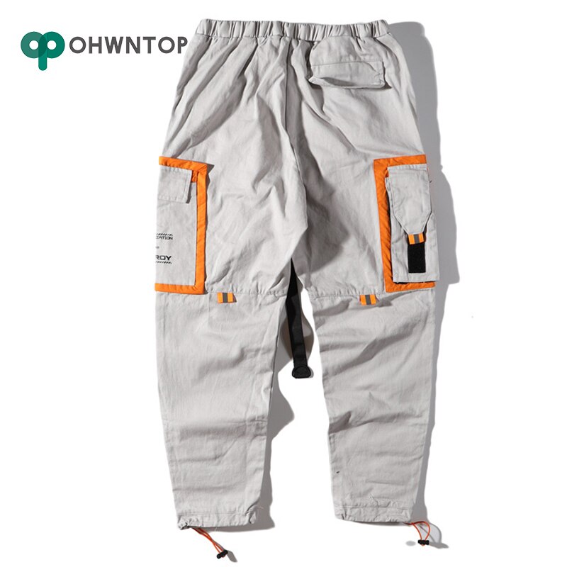 Pantalones de chándal para hombre, pantalones de harén Cargo con múltiples bolsillos, pantalones casuales de estilo Hip Hop para hombre, pantalones para correr, pantalones informales a la