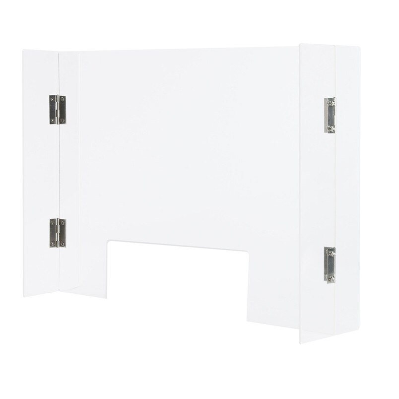 2.5MM Clear Sneeze Guard Shield Protection Safety Counter Top Perfection Reception Counter Side Office Reception