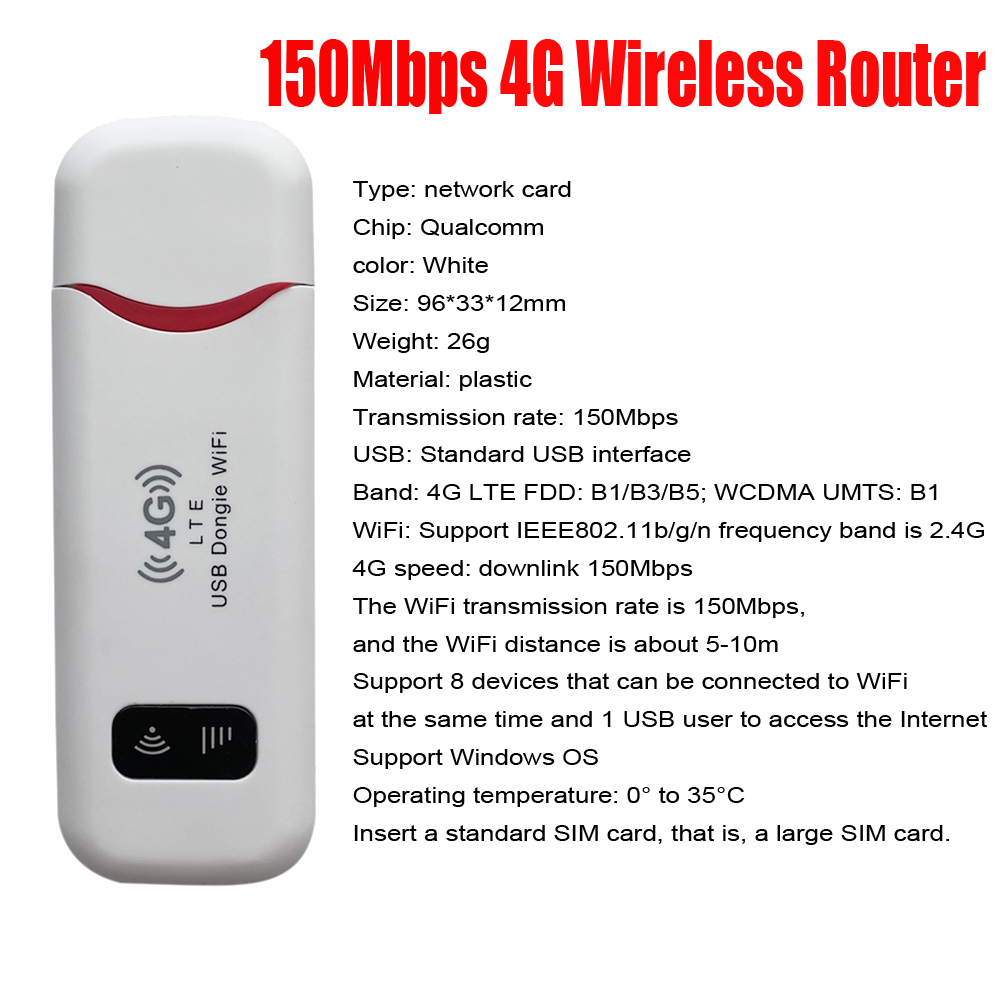 LDW931 Bezprzewodowy router Wi-Fi 4G Przenośny mobilny router Wi-Fi z gniazdem karty SIM Praktyczna Plug and Play Nadaje się do użytku na zewnątrz: Bundle3