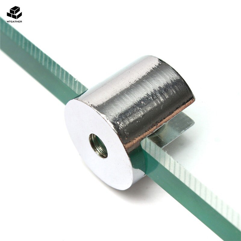 Mtgather 4 stk zinklegering lille glashylde stærk støtteklemmer beslag til glashylder 6 to 8mm tykke