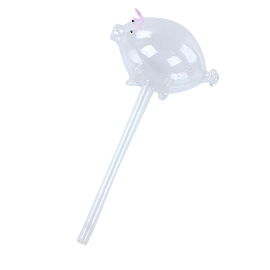 Waterer Self Watering Globes,Pig Shaped Mini Durable Glass Watering Bulbs