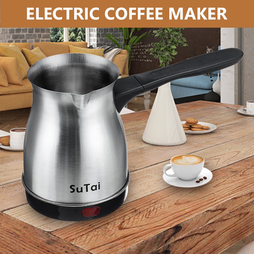 EU Electric Coffee Maker Colorful Mini Coffee Machine Portable Electrical Coffee Pot Boiled Milk Coffee Heating Machine 220V