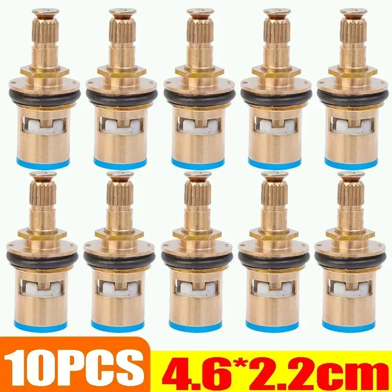 10/1PCS Universal Faucet Valves Replacement Tap Brass Ceramic Disc Cartridge Inner Faucet Valve Bathroom Kitchen Sink Accessory: Lavender