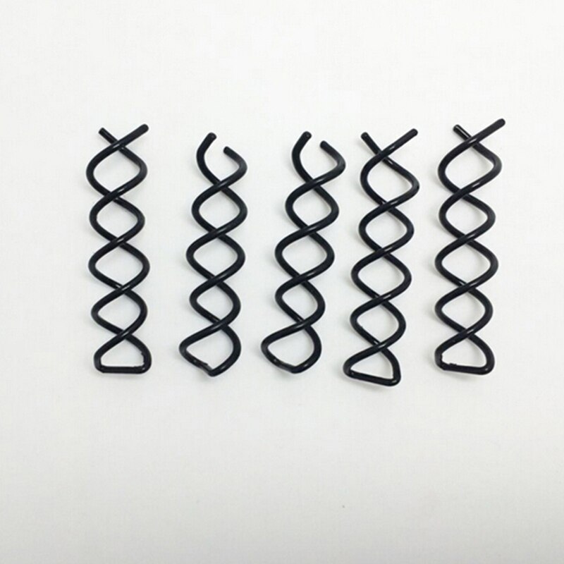 5Pcs Spiral Spin Screw Pin Hair Clips Hairpin Twist Barrette Bridal Hair Accessories Plate Made Tool Black Color Makeup Tool Kit