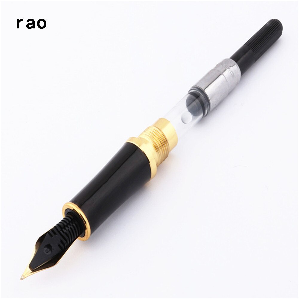 Baoer 388 Zwart Business Kantoor medium Nib Vulpen Gold Zwaard Haak Trim