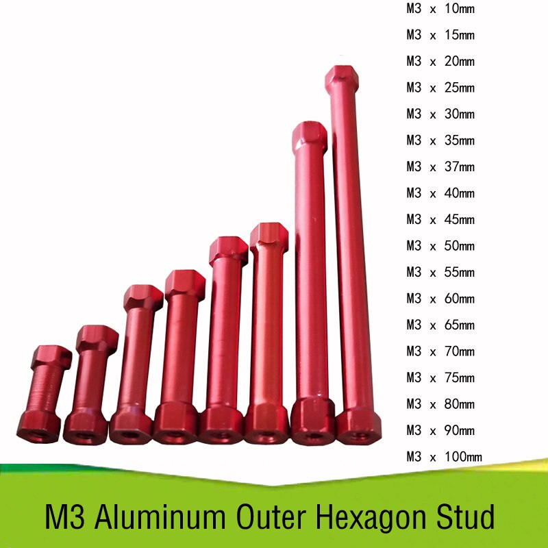 10 stücke M3 Hexagon Aluminium säule Standoff Spacer Stud Verschluss Aluminium spalte für RC Multirotor