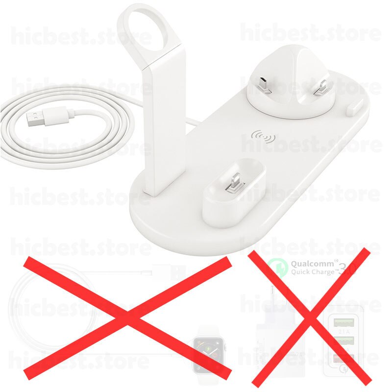 3 w 1 bezprzewodowa ładowarka indukcyjna stojak na iPhone X XS Max XR 8 Airpods Apple Watch 2 w 1 stacja dokująca stacja dokująca 3w1: Option 11
