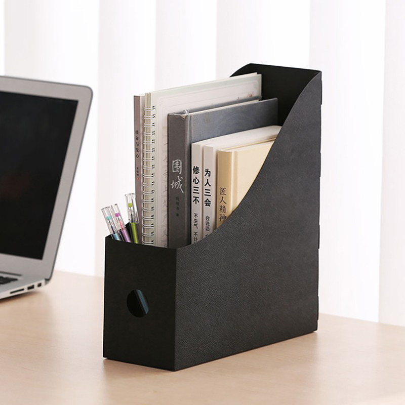 Office Document File Storage Box Folding Desktop Books Storage Office Supplies Desk Organiser Office Storage Pencil Organizer: BK