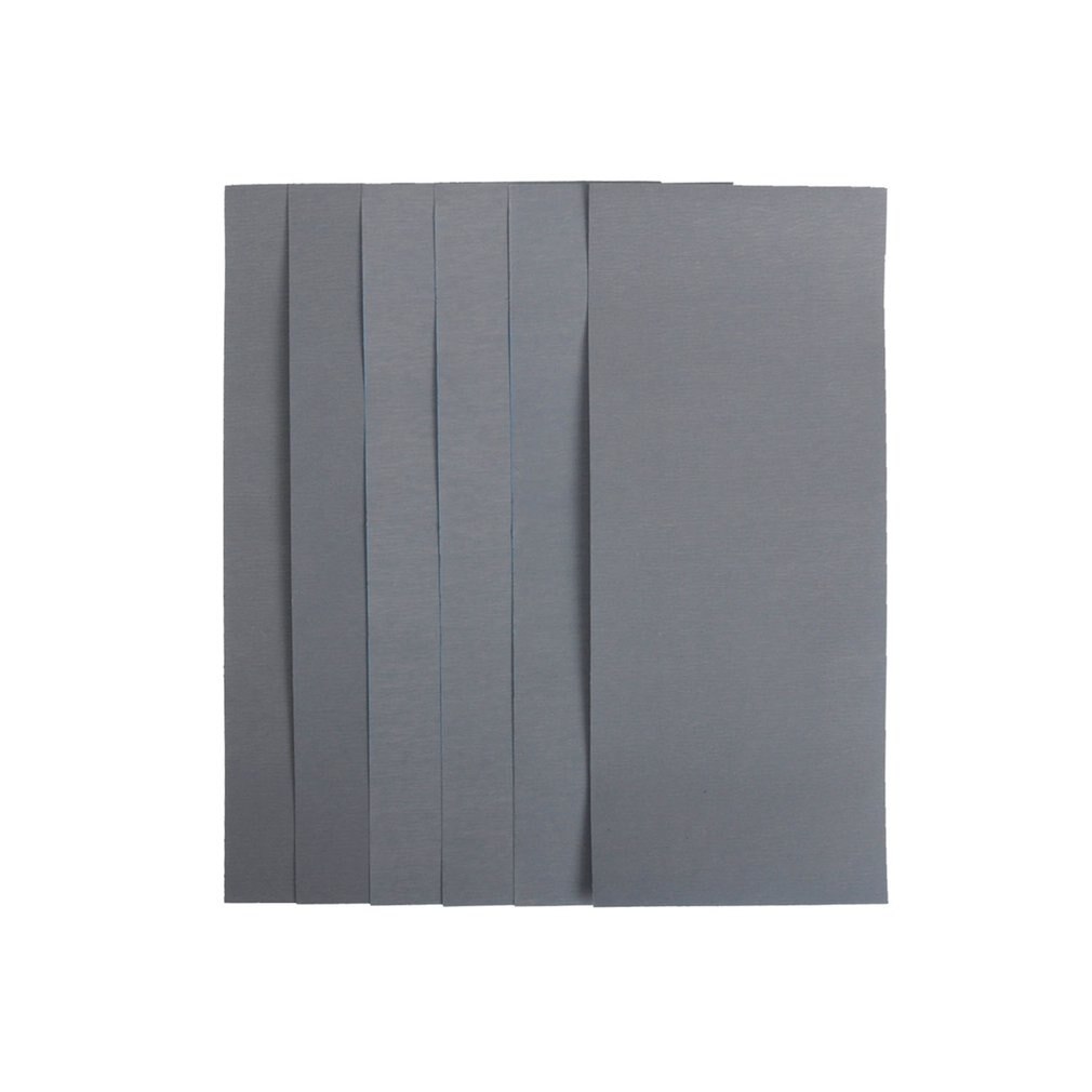 42 Sheets Black Waterproof Abrasive Paper Silicone Carbide Electro Coated Abrasive Paper Wet&Dry Usable