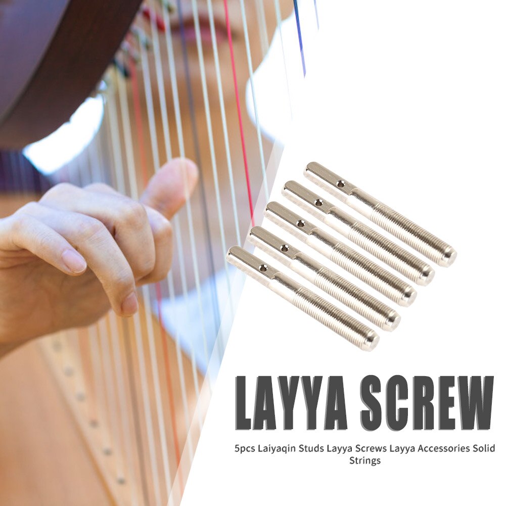 5Pcs Lier Kleine Harp S Zeven Tien String Pin Nagels Voor Lier Laiyaqin Kleine Harp Geek Effen String Instrument accessoires