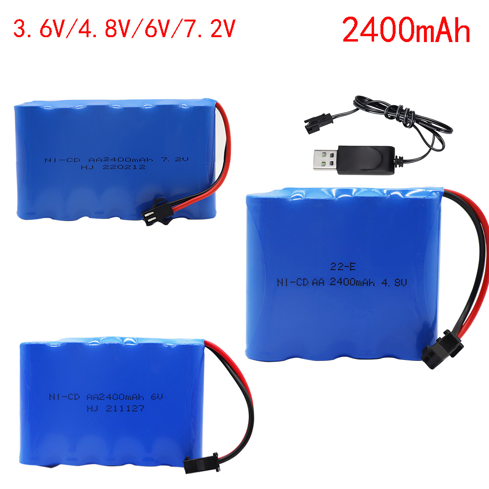 4.8 V/6 V/7.2 V Ni-CD Batterij Oplaadbare Batterij AA Batterij Gebruikt voor Speelgoedauto Dump Truck Vierwielaandrijving Legering Klimmen Auto