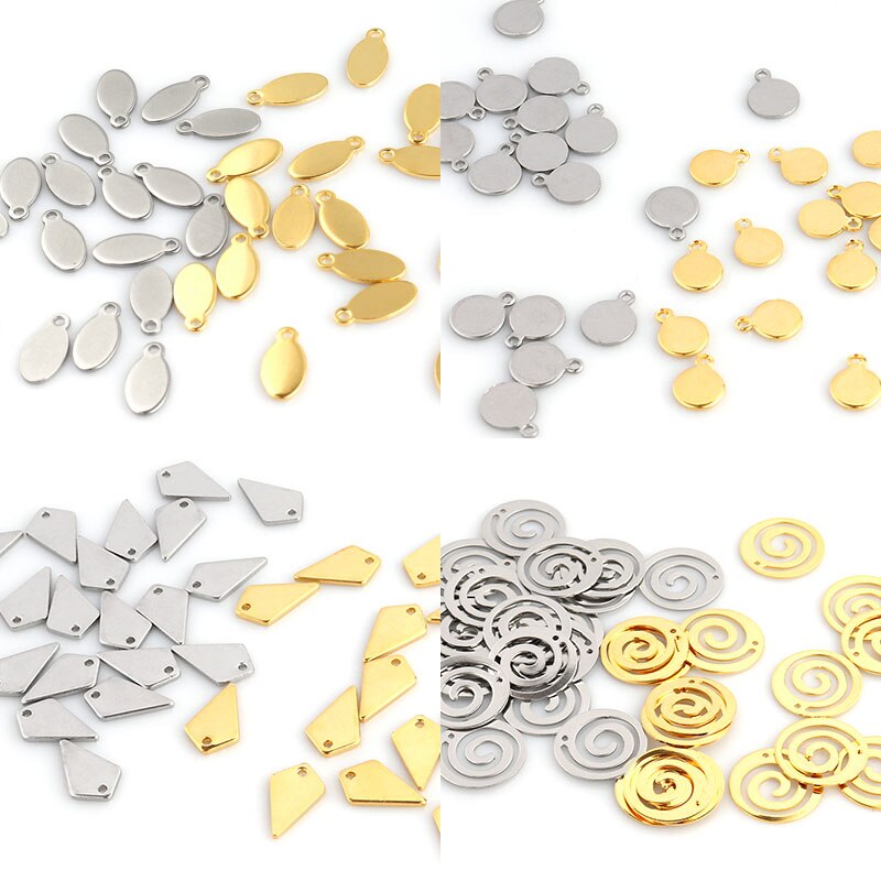 20 Stks/partij Hanger Sieraden Maken Rvs Hangers Stempelen Dog Tags Charms Diy Ketting Hanger Sieraden Vinden Groothandelaren