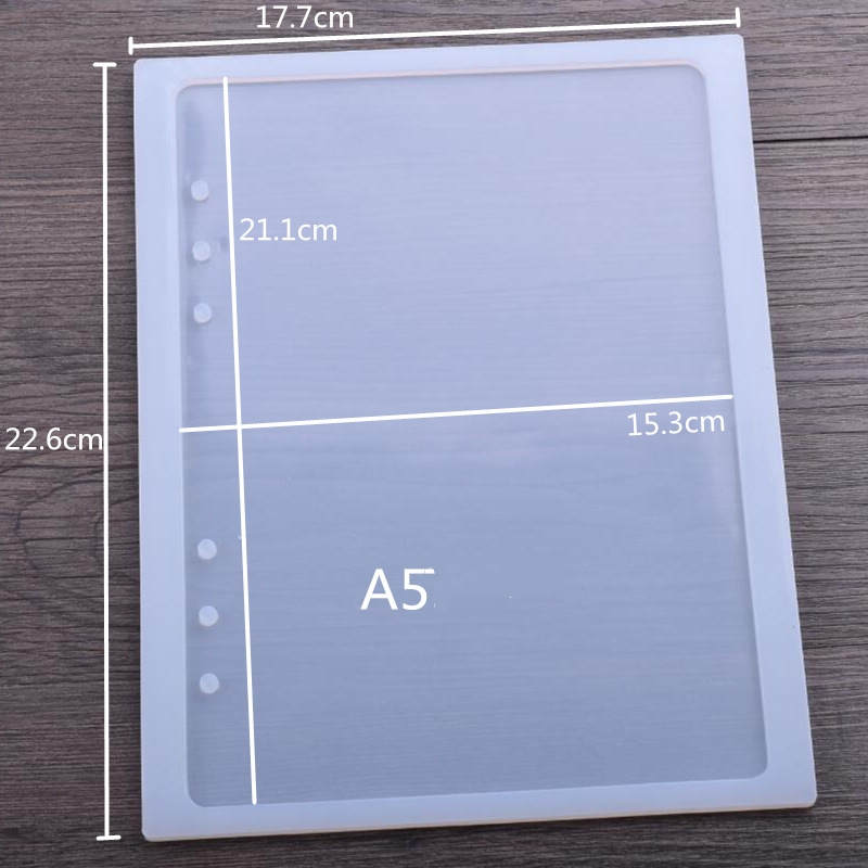 SNASAN Notizbuch abdeckung Silikon bilden für schmuck Harz Silikon bilden handgemachte DIY Epoxid harz formen: A5 Silikon Schimmel