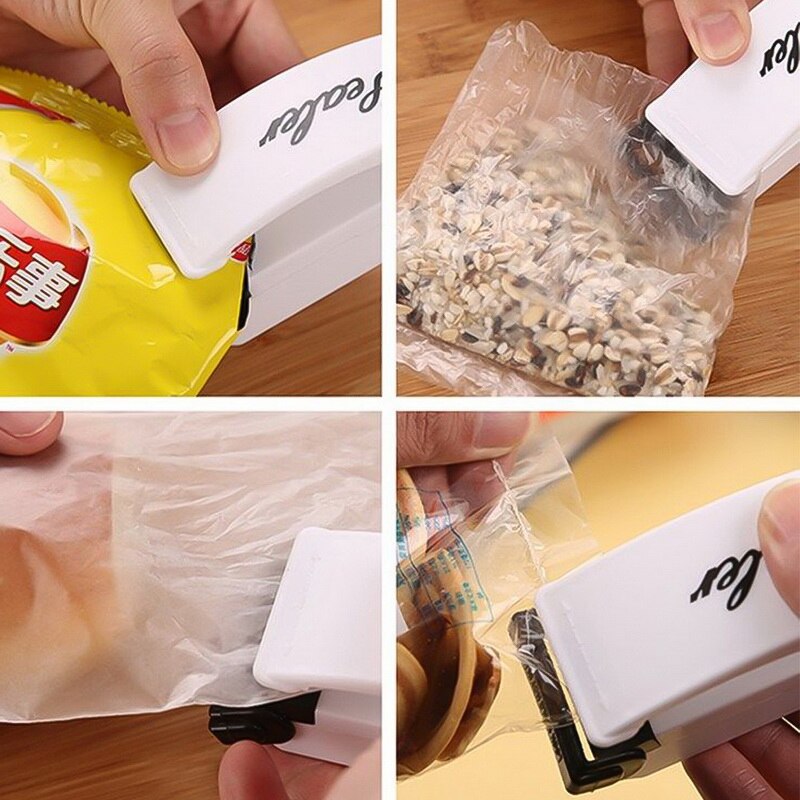 Draagbare zakklemmen impuls sealer seal verpakking plastic zak thuis keukengereedschap draagbare mini elektrische warmte sealmachine #15