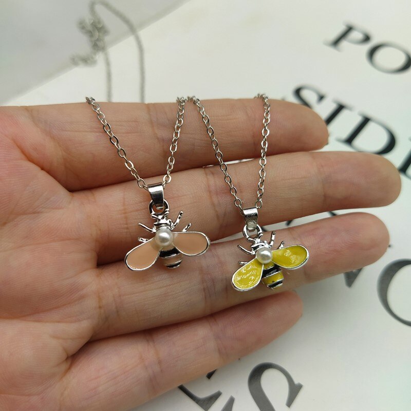 Bee Ketting Leuke Mode Meisje Vrouwen Ketting Gouden Zilveren Kleur Mooie Hanger Hals Sieraden