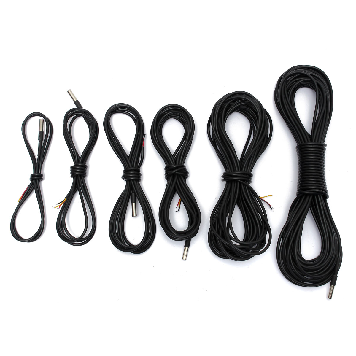 Autoleader 1-15M Water Temperature Temp Sensor Thermal Probe Thermometer DS18B20 3 wires