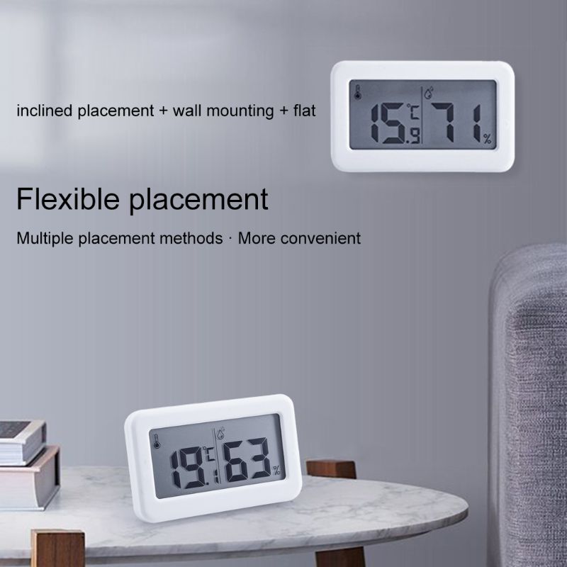 Electronic Thermometer Hygrometer Digital Large Screen Humidity Monitor Display