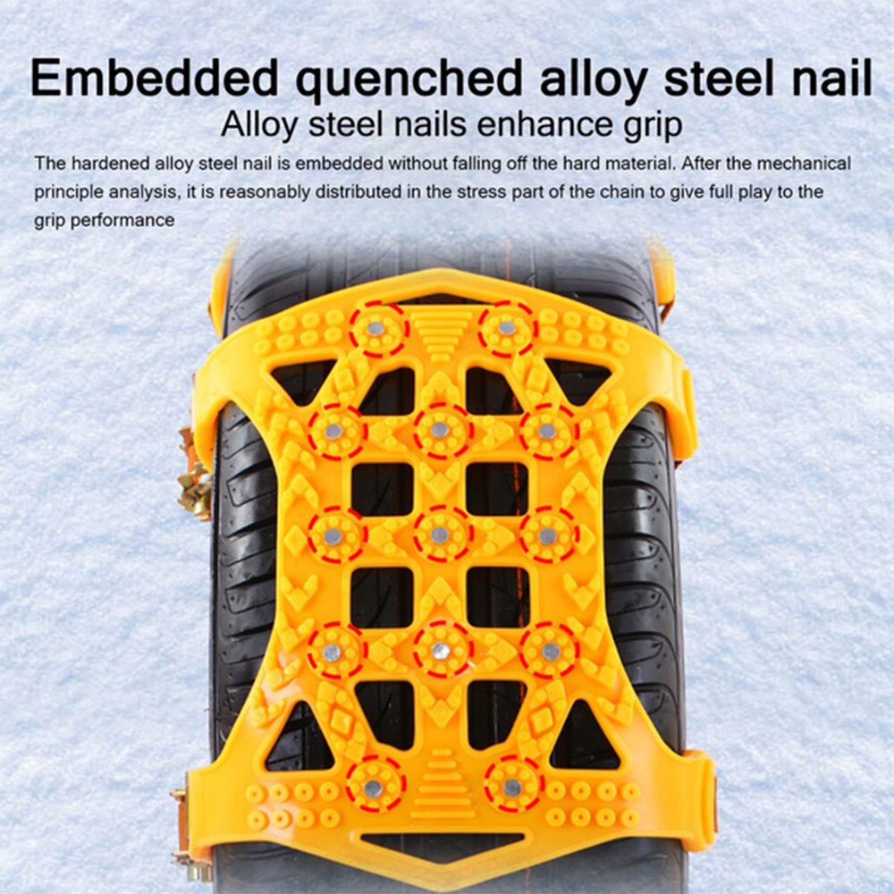 Thicker TPU Snow Chains Universal Car Suit Tyre General Automobile Tire For SUV Off-road Safety Chains Snow Mud Ground Anti Slip