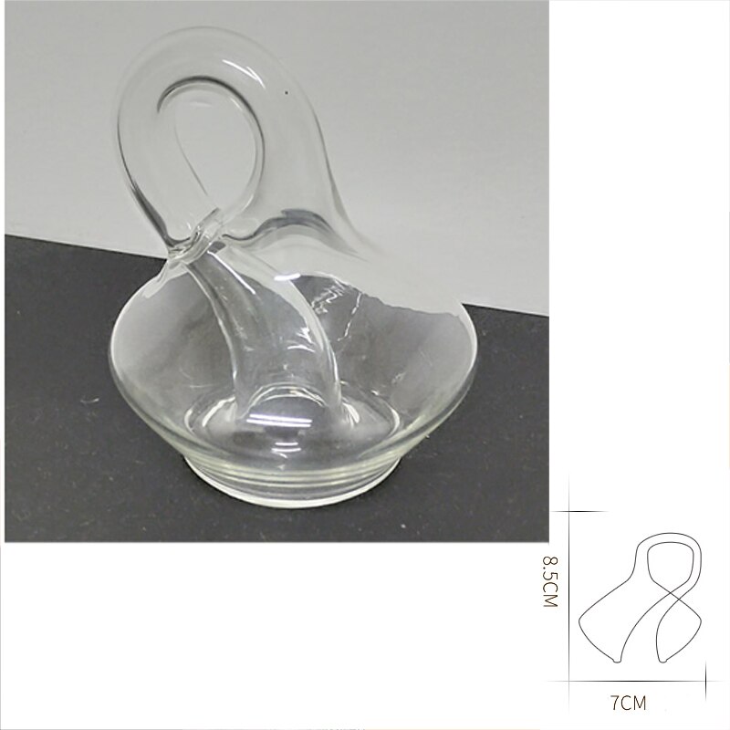 Four-dimensional Space Water-free Klein Bottle Model Transparent Glass Home Magic Decoration: 8.5cm