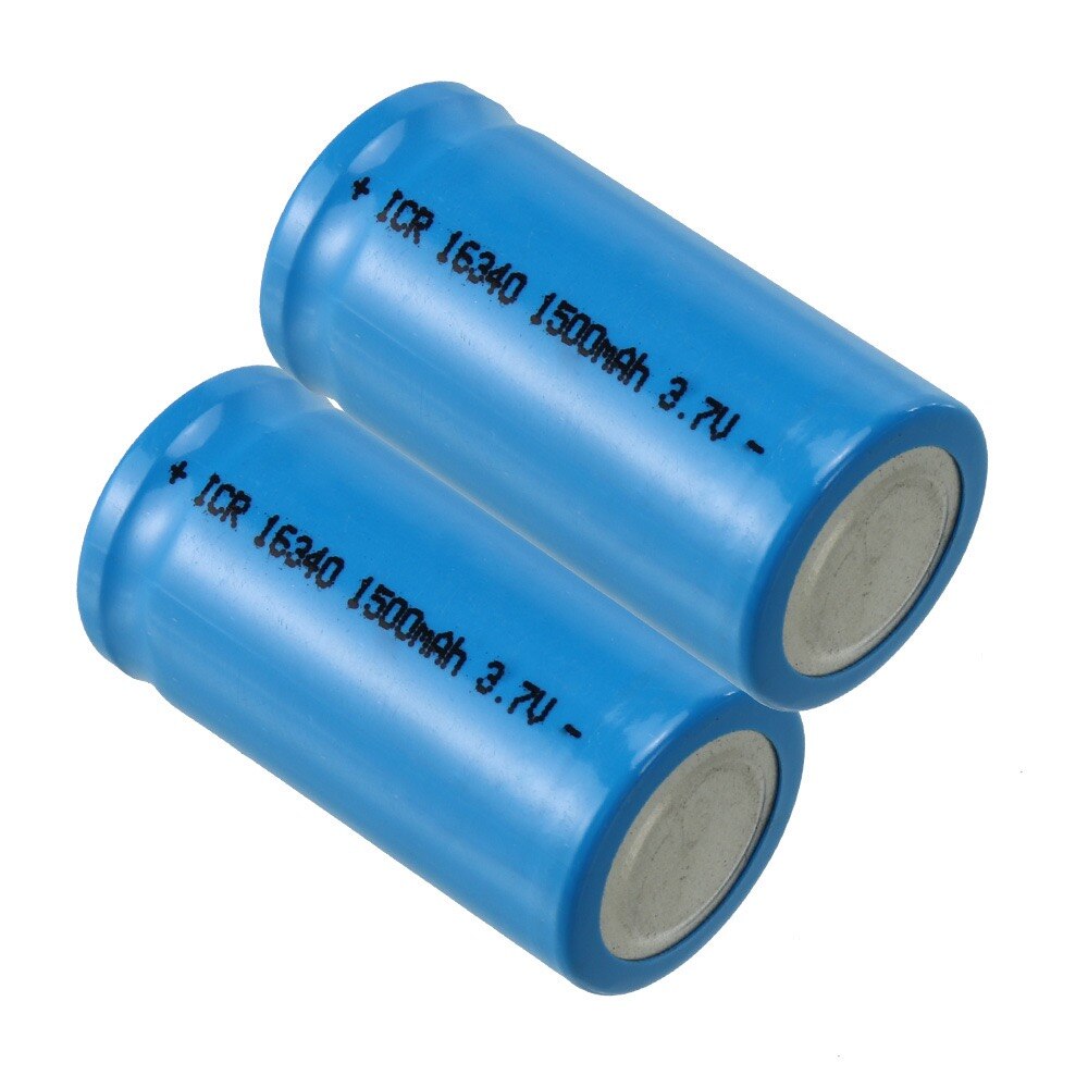 CR123A 16340 batterie 3,7 V 1500mAh Lithium-ionen-akku für LED Taschenlampe CR123A Batterie 1 stücke zu 20 stücke