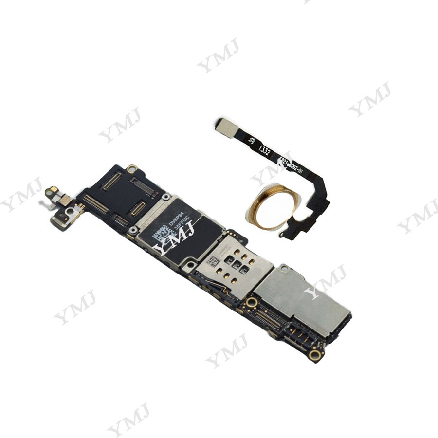 For iphone 5s motherboard 16gb/32gb/64gb with/without Touch ID,100% original unlocked for iphone 5s Logic rboard with Chips by