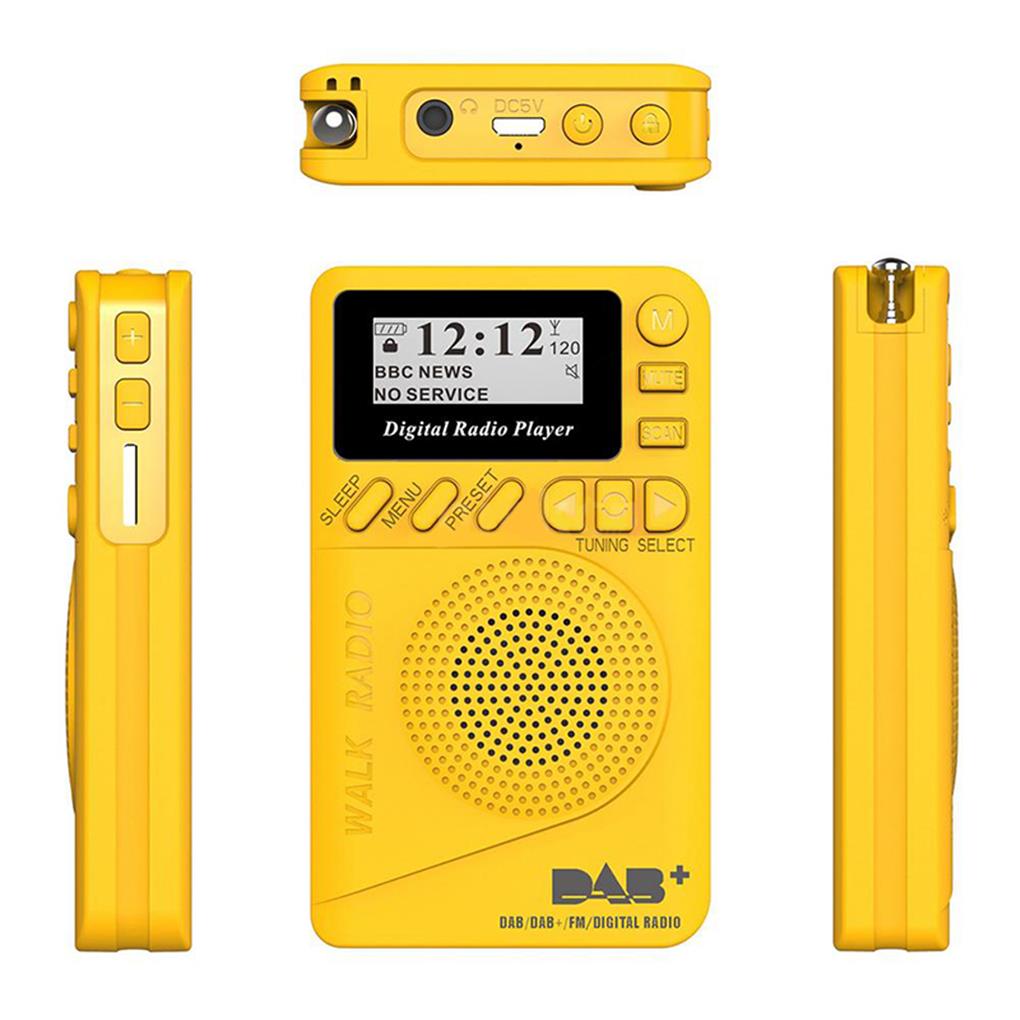 P9 Mini Radio de bolsillo Radios DAB portátiles Altavoz Reproducción de MP3 Viajar