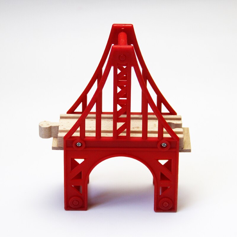 Eisenbahn Brücke Serie Holz Szene Track Zubehör Geeignet für Brio Magnetisch Holz Eisenbahn Zug