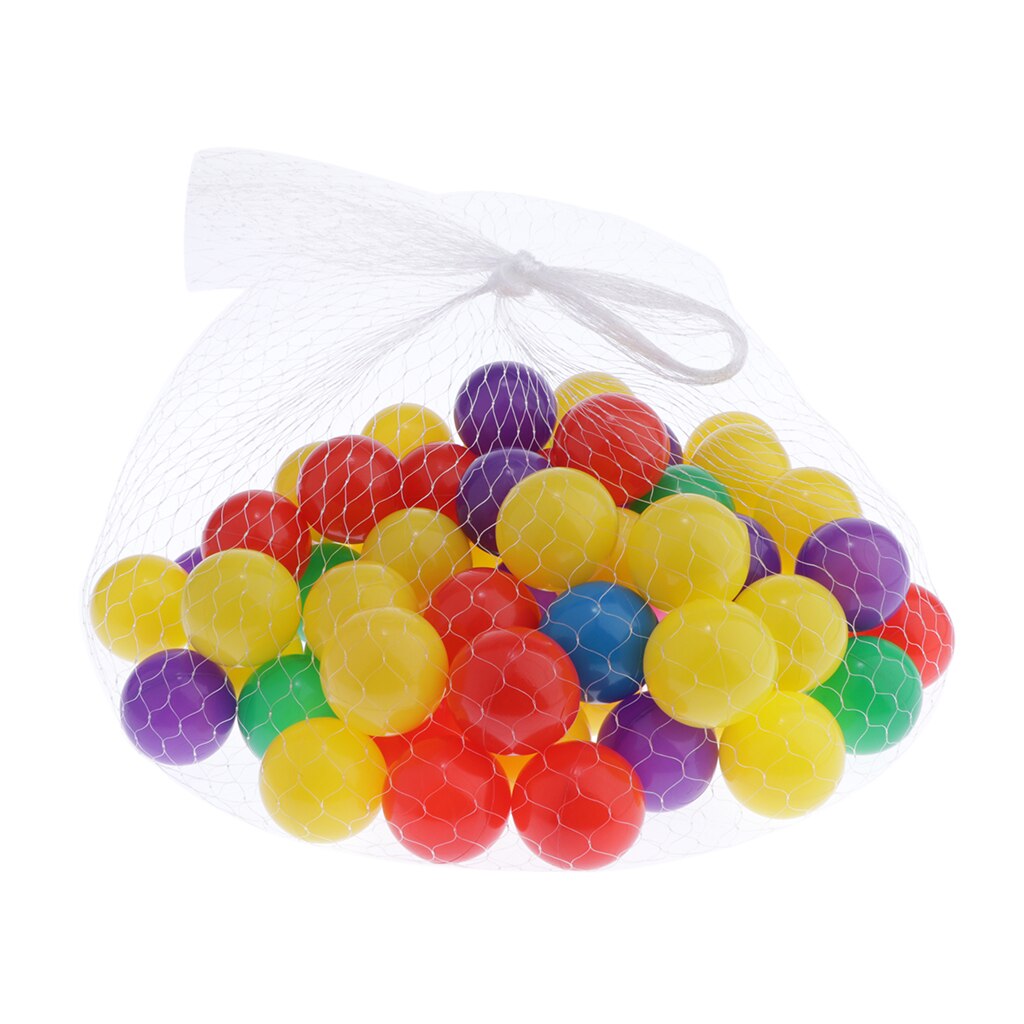100Pcs Colorful Ball Cultivate Cognition Soft Plastic Ball 5.5cm