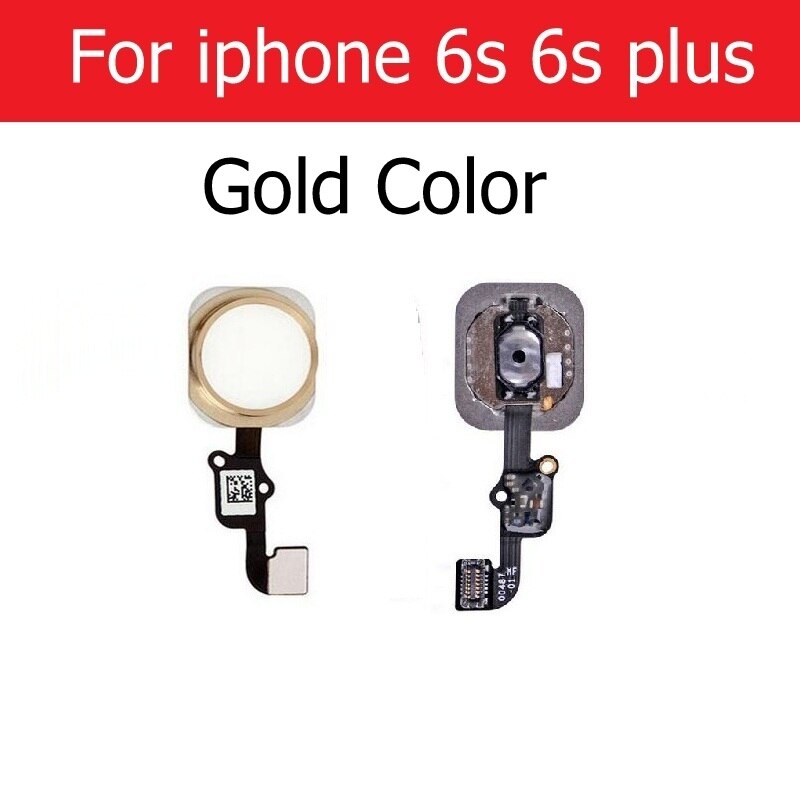 Home Button Flex Cable Assembly For iPhone 5S SE 6 6s 7 8 Plus Home Button Screen On Contral Flex Cable Replacement Repair Parts: For 6s 6splus gold