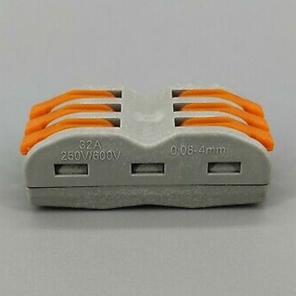 Portable 3 Pin Universal Compact Wire Wiring Connector Conductor Terminal Block