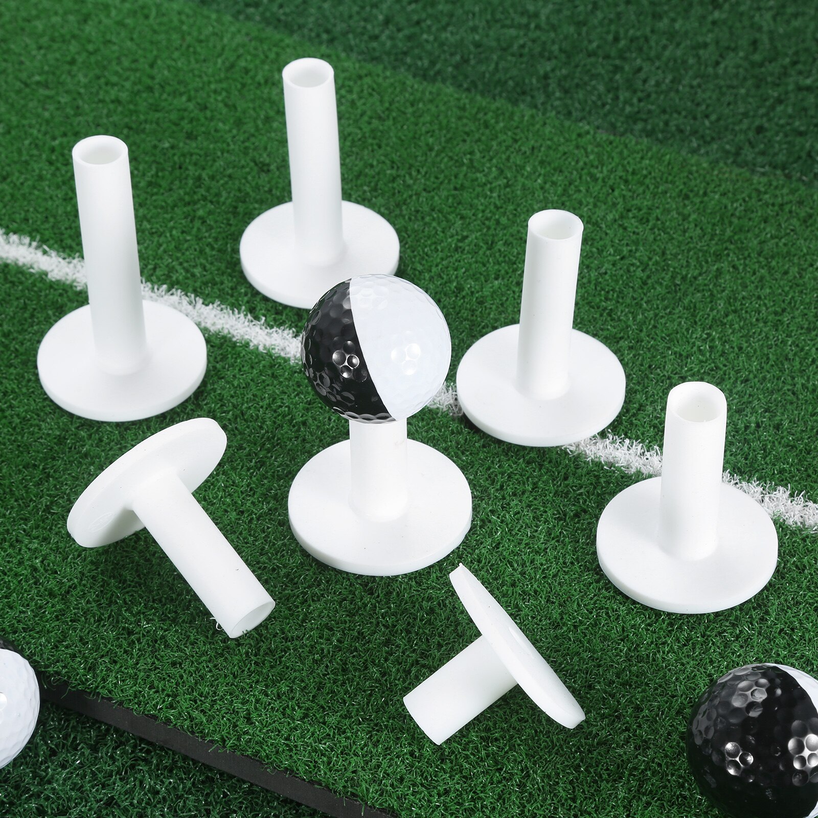 1pc Golf Tee Driving Range Tees Ball Holder for Indoor Outdoor Golf Hitting Mat Practice Accessories Training Tools 7 Sizes