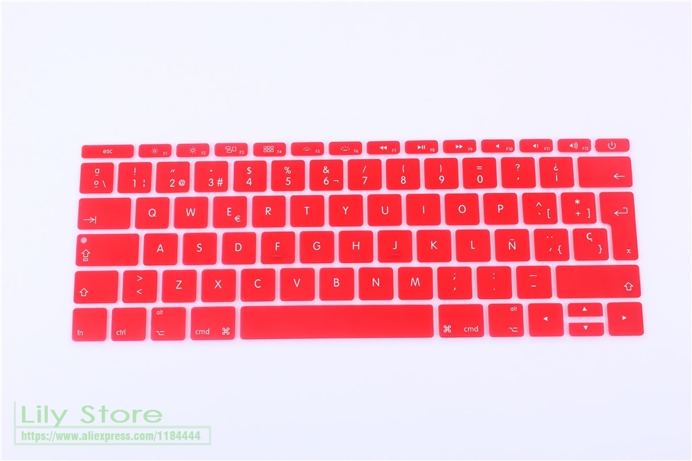 Silicone Keyboard Cover for MacBook 12" A1534 & MacBook Pro 13" A1708 - Ultra-thin Dustproof & Waterproof Skin