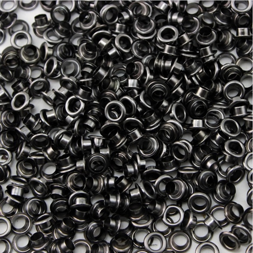 100 kpl leikekirja metallisilmukat musta tee itse scrapbooking koristeet vaate tarvikkeet vaatteet ompelu käsityöt 5mm