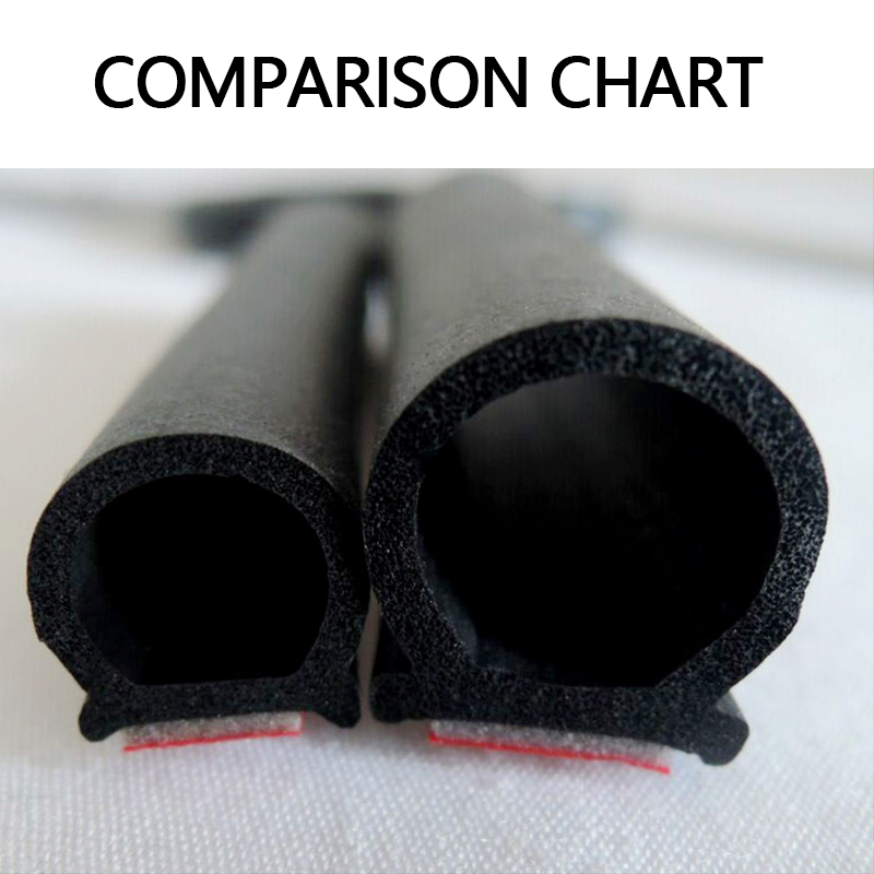 D Shape Car Door Waterproof Weatherstrip Strip Car Rubber Strip Seal Epdm Auto Rubber Door Seals For Car Exterior Parts