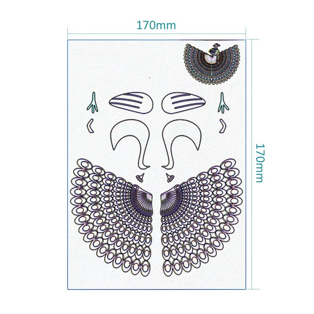 Molde de papel de placa de copia para bolígrafos de impresión 3D plantillas y garabatos XP mejor para niños 20 unidades tamaño A4 ABS Set sólido LESHP