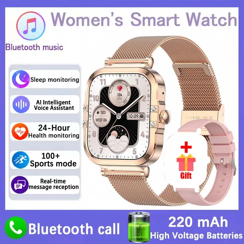 Nuovo Per Huawei FIT3 Astuto Della Vigilanza Delle Donne 1.75 "AMOLED Frequenza Cardiaca Donne Monitor di Salute Impermeabile Sport Bluetooth Chiamata Orologio Intelligente: Rosso