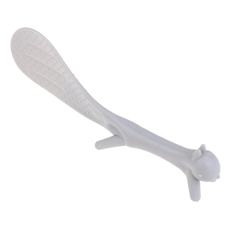 Cartoon Rijst Lepel Leuke Eekhoorn Vormige Pollepel Non Stick Rijst Soep Lepel Keuken Gereedschap: Gray