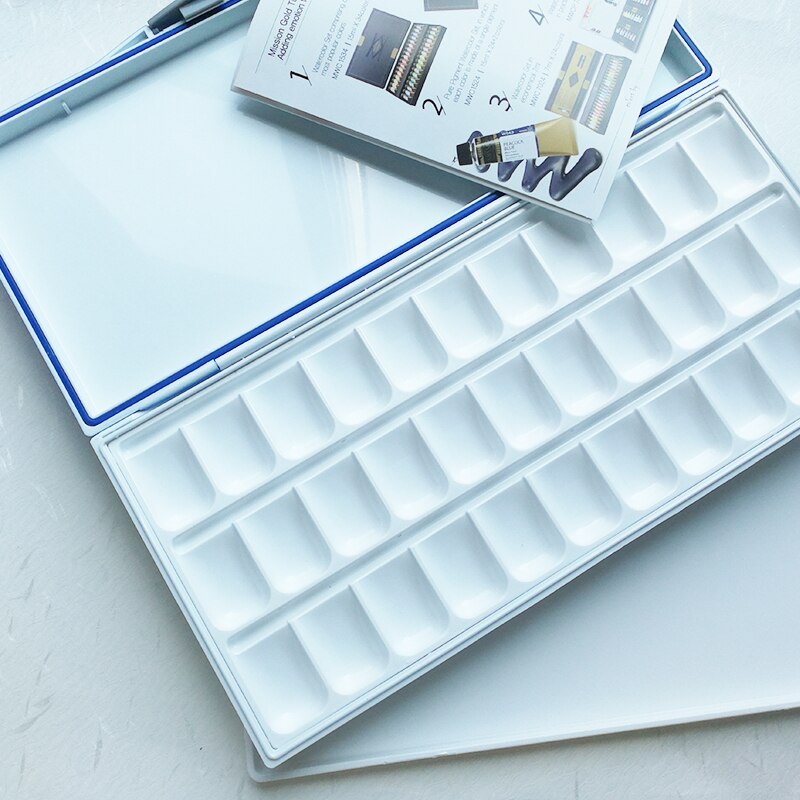 Paleta de acuarela MIJELLO Artist 33, fusión de 33 colores, gran capacidad, MWP-3033 hidratante, mantiene las pinturas frescas para