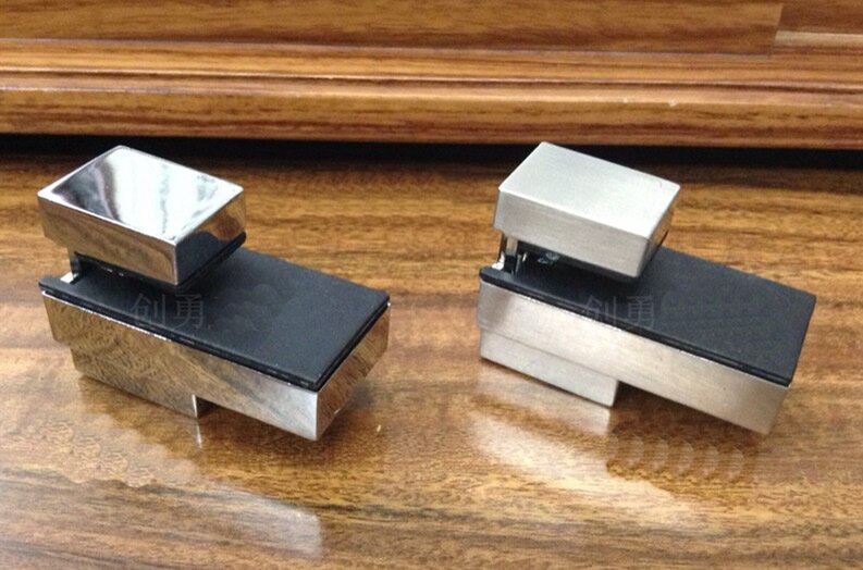 High load adjustable glass/wood shelf support clip/clamp,Brushed or mirror surface ,thickness: 3-16MM Glass Hardware