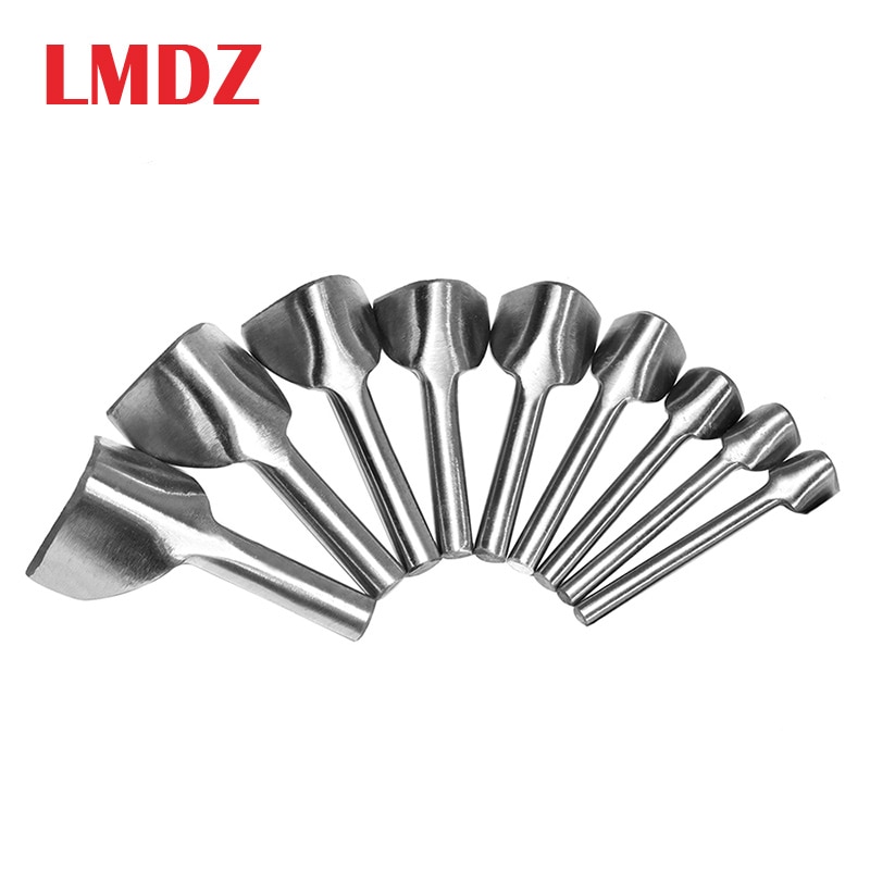 LMDZ DIY V-Shaped Leather Cuttting Craftstool Punch Cutter Tools for Belt/Wallet 9 Sizes V Shape Cutter 10/15/20/25/30/35mm