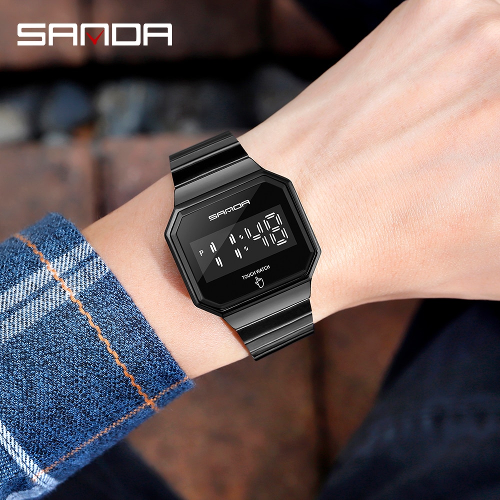 Sports Watches Man LED Touch Screen Electronic Shock Wristwatch Waterproof Digital Male Clock Relogio Masculino