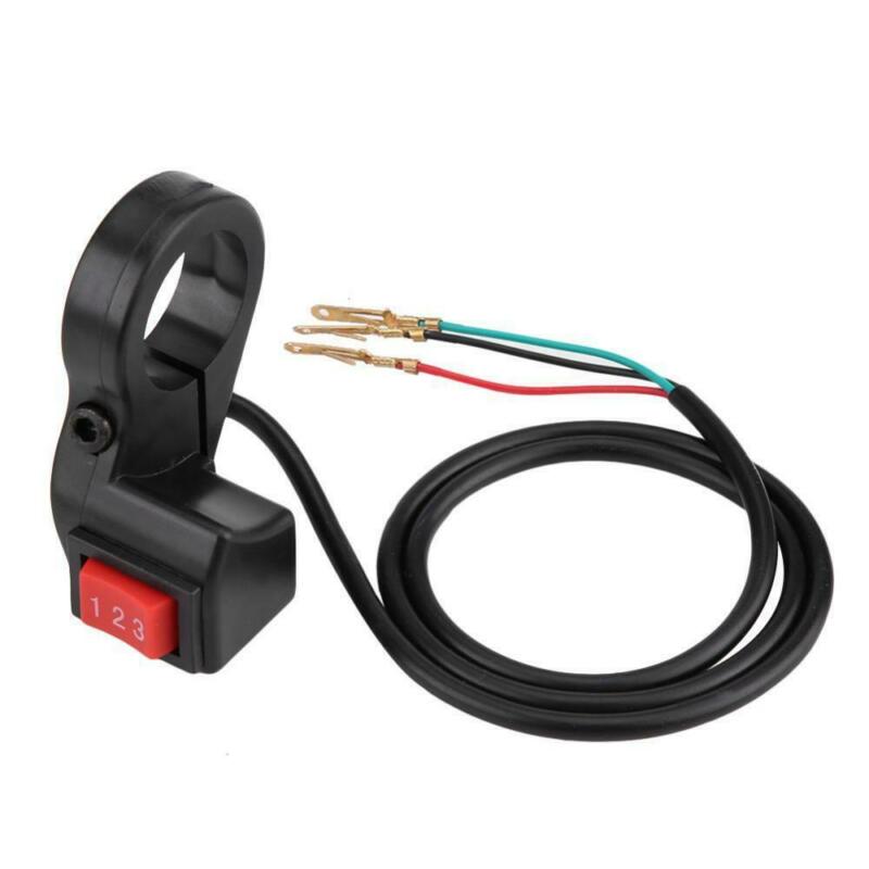 Push Button Scooter 3 Speed Module Motorcycle Handlebar Switch Electric Shift Black Plastic 3-Speed Module Switch