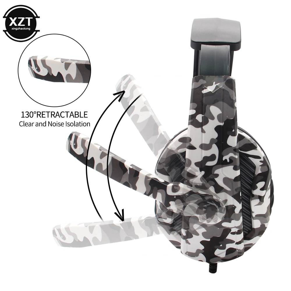 3.5mm Gaming Headset - Camouflage Stereo Headphones with Mic for PS4, Xbox, Switch