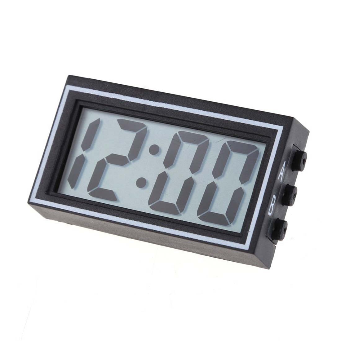 Mini digital kalender lcd auto bil lastbil instrumentbræt dato tid kalender ur sort