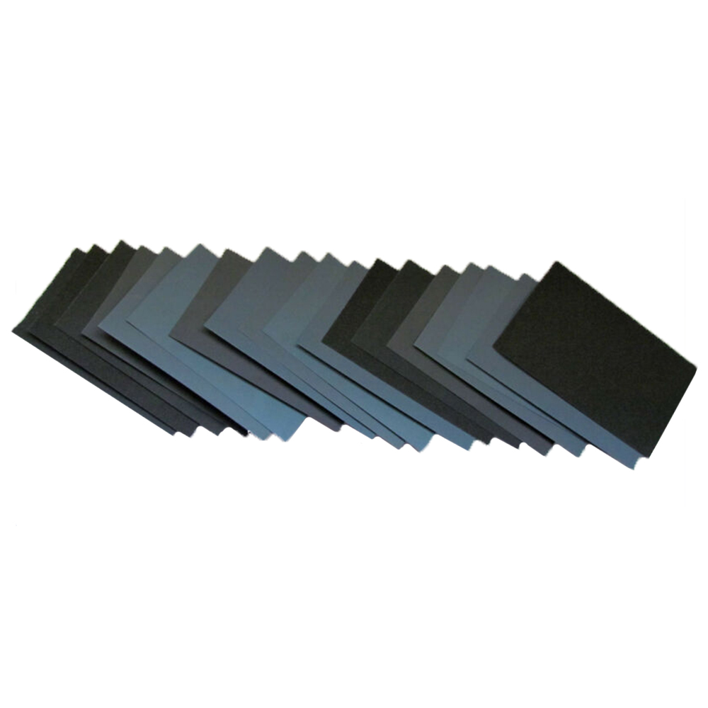 16 Uds papel de lija 400, 600, 800, 1000, 1200, 1500, 2000, 2500 grano de coche de Metal de cerámica de vidrio de pulido de suministros