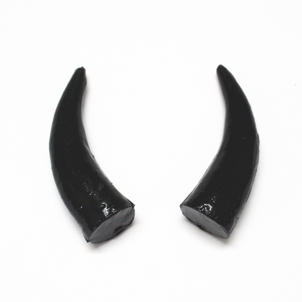 Bandeau de corne de taureau en plastique | Bricolage, corne de boeuf artificiel noir, accessoires de bricolage, accessoire d'halloween, matériel de bricolage
