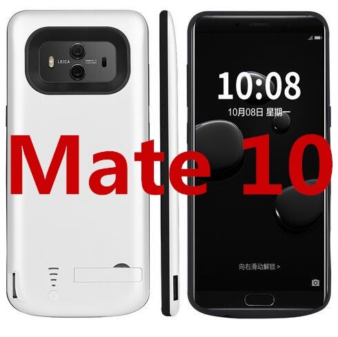 6000 Mah Für Huawei Mate 10 10 Pro Batterie Fall Backup Batterie Fall Abdeckung Power Fall Für Huawei Mate 10 pro Batterie fall: mate 10 White