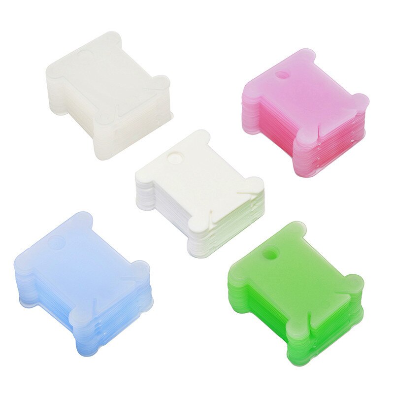 50/100pcs Thread Organizer Embroidery Thread holder Floss Craft Bobbin Cross Stitch Storage Holder Plastic Sewing Thread Board